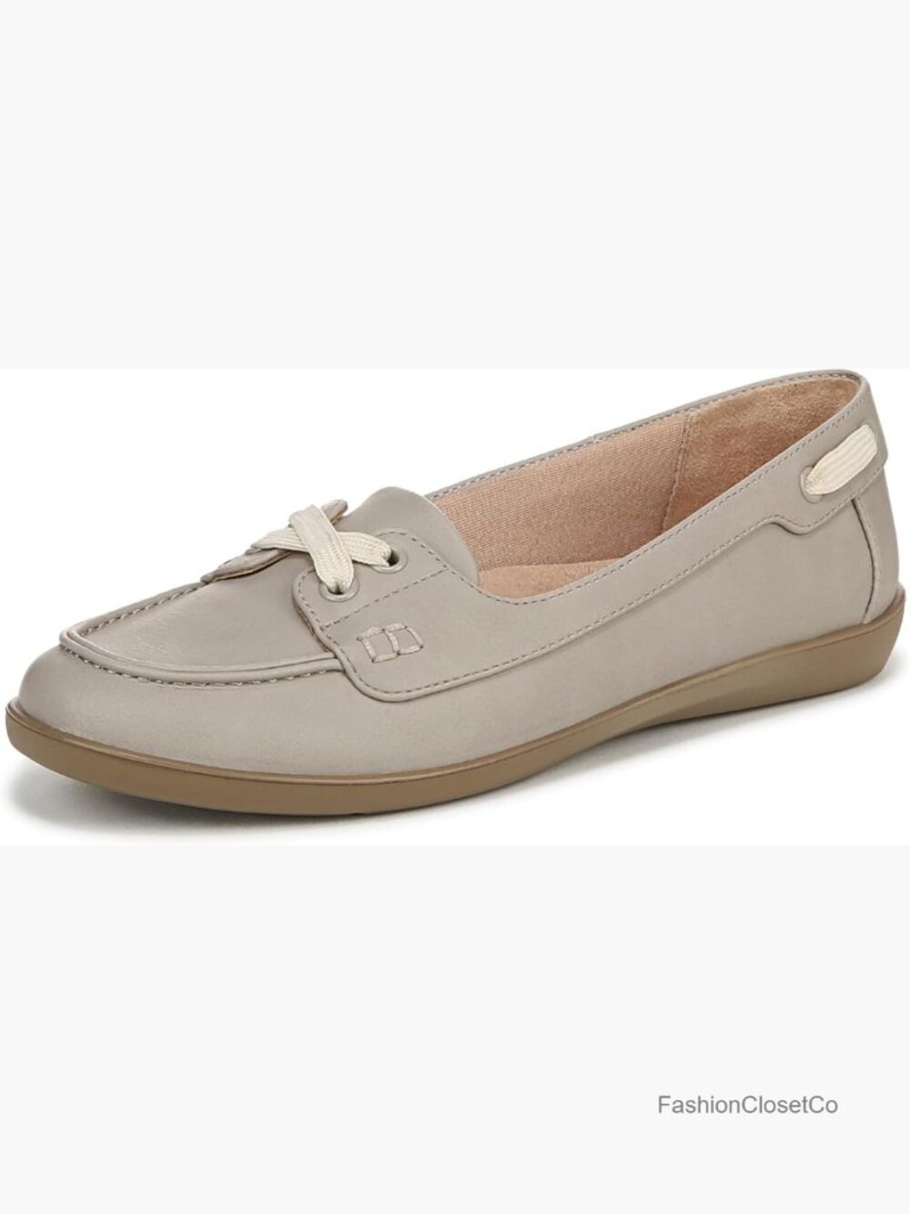 LifeStride Nautical Women's Slip-On Boat Shoe with Arch Support